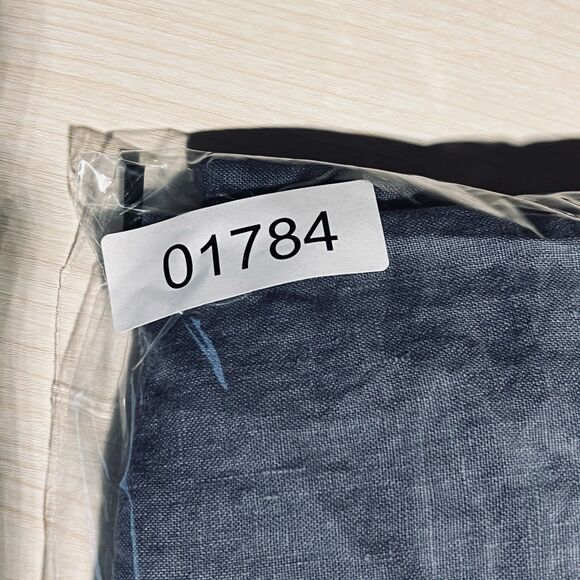 Pure J Jill 100% Linen Pants L Blue Straight Leg Relaxed Lagenlook Beach Cruise - Picture 10 of 10